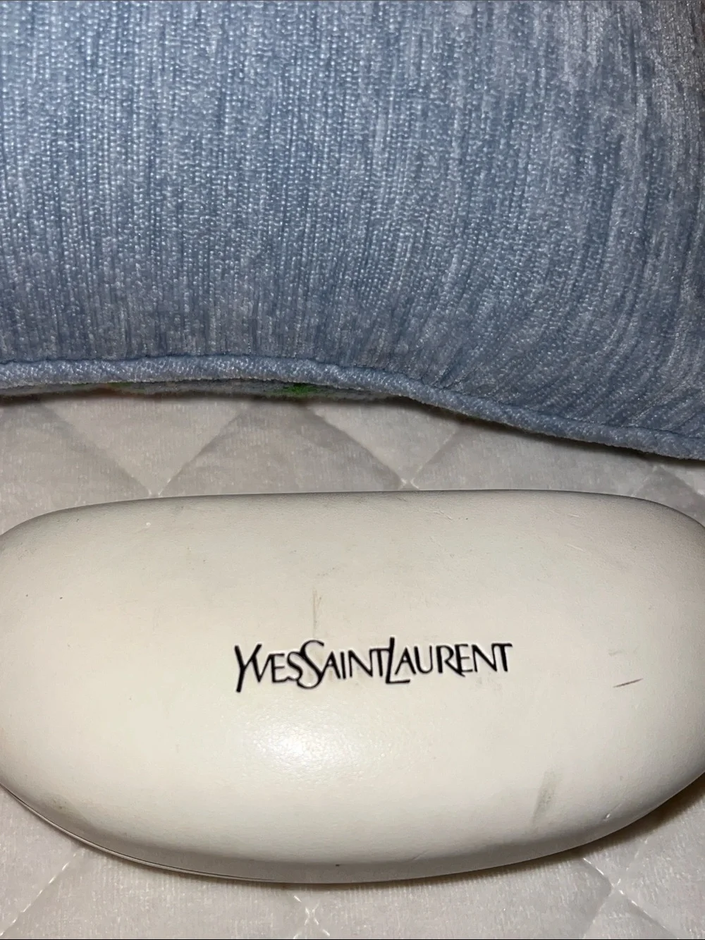 Yves Saint Laurent Brown Translucent Oval Sunglasses with White Case